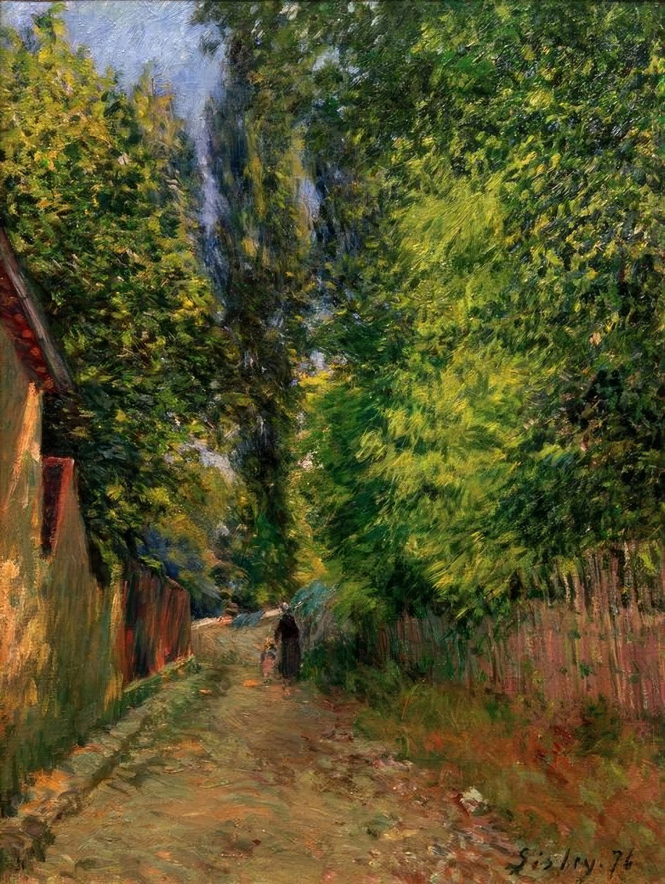 De Omgeving van Louveciennes door Alfred Sisley