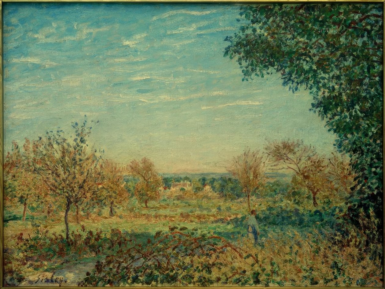 September ochtend door Alfred Sisley
