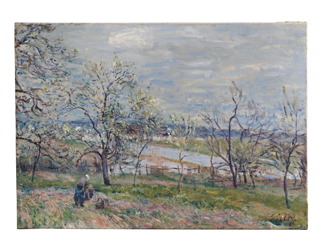 Lente in Veneux-Nadon, 1882 door Alfred Sisley