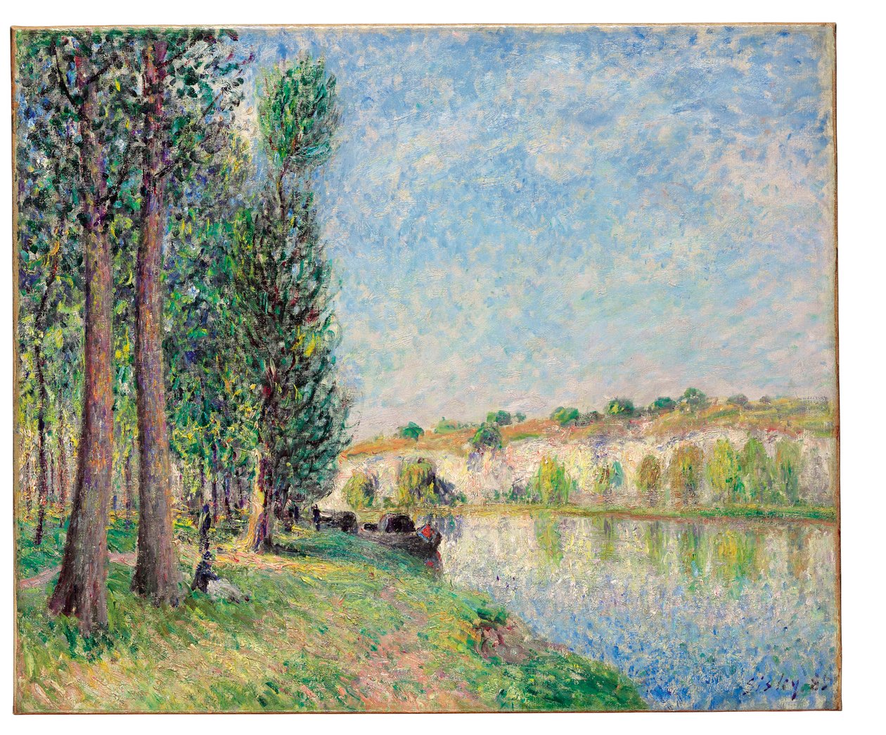 De Loing bij Moret, 1885 door Alfred Sisley