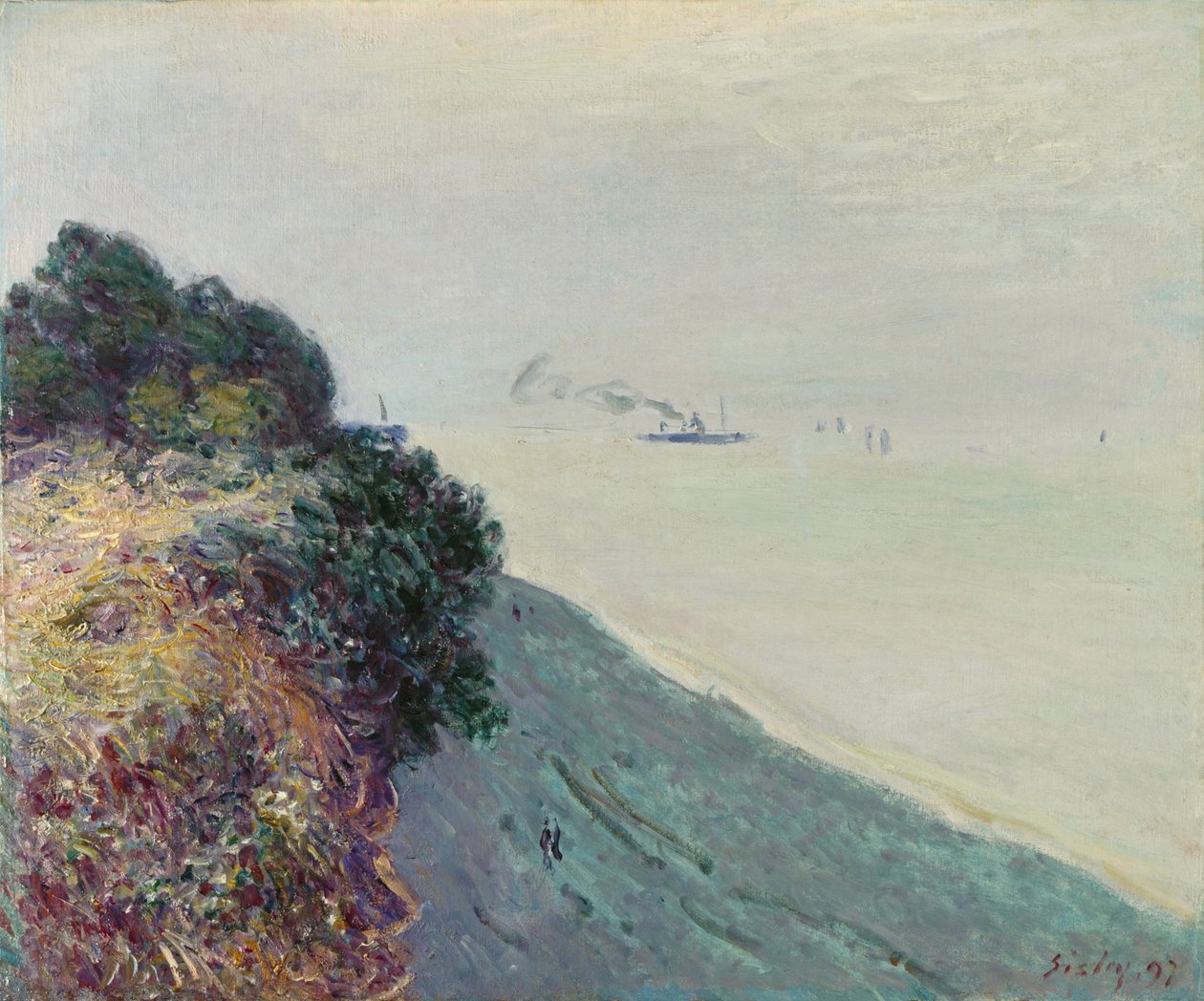 De Welshe kust door Alfred Sisley