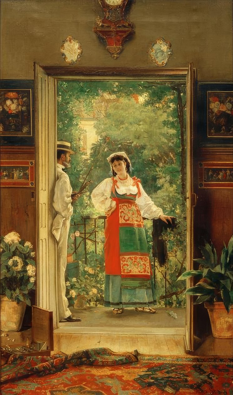 A. Stevens, Alfred Knyffs atelier door Alfred Emile Stevens