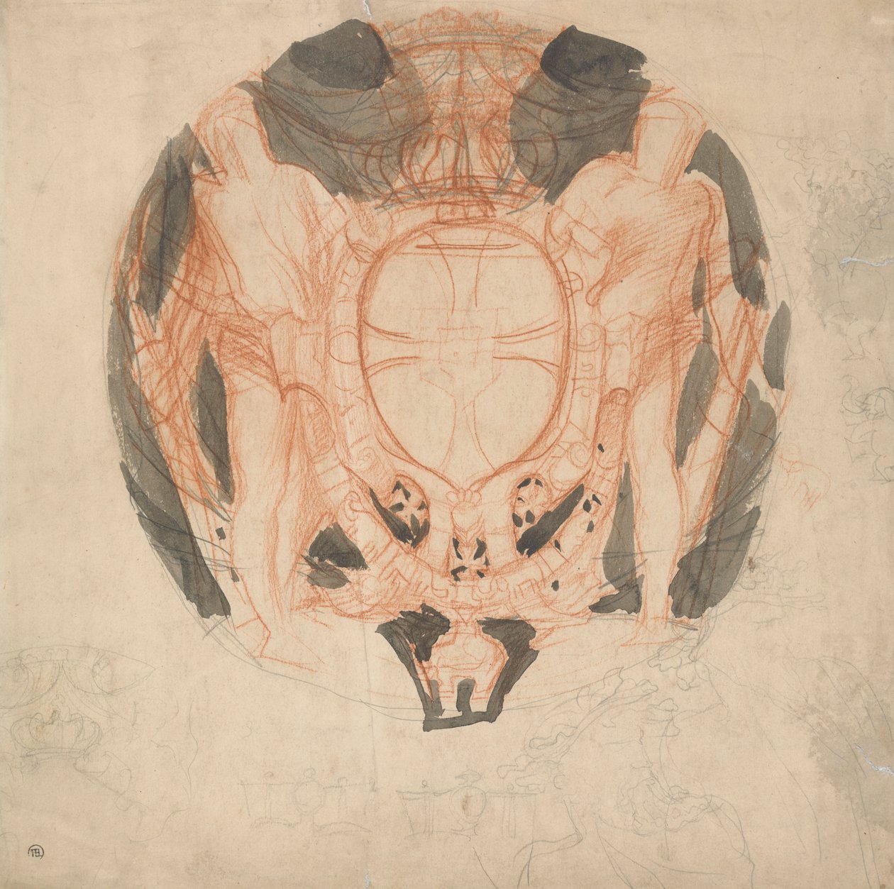 Ontwerp voor een Wapen door Alfred Emile Stevens