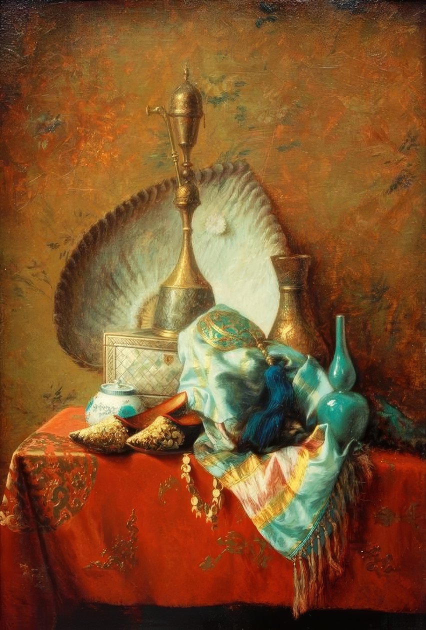 Stilleven door Alfred Emile Stevens