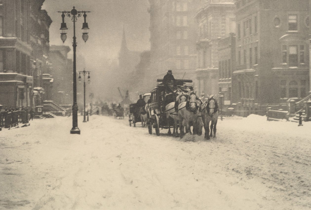 Een sombere dag, ca. 1897 door Alfred Stieglitz