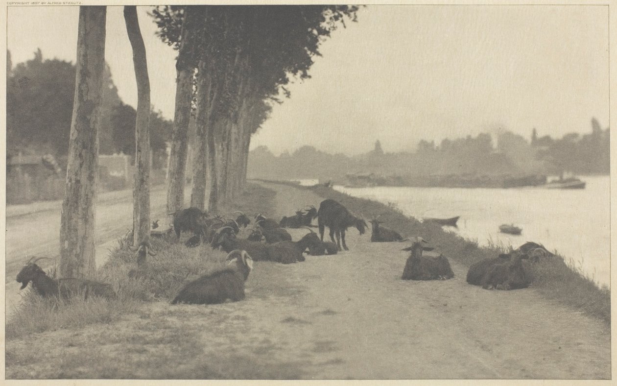 Op de Seine—Bij Parijs door Alfred Stieglitz