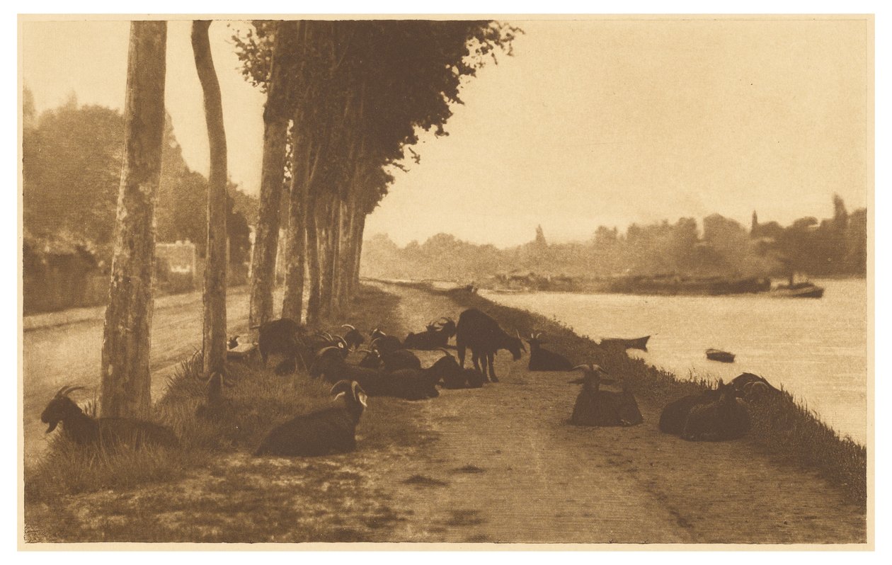 [Aan de Seine - In de buurt van Parijs]. door Alfred Stieglitz