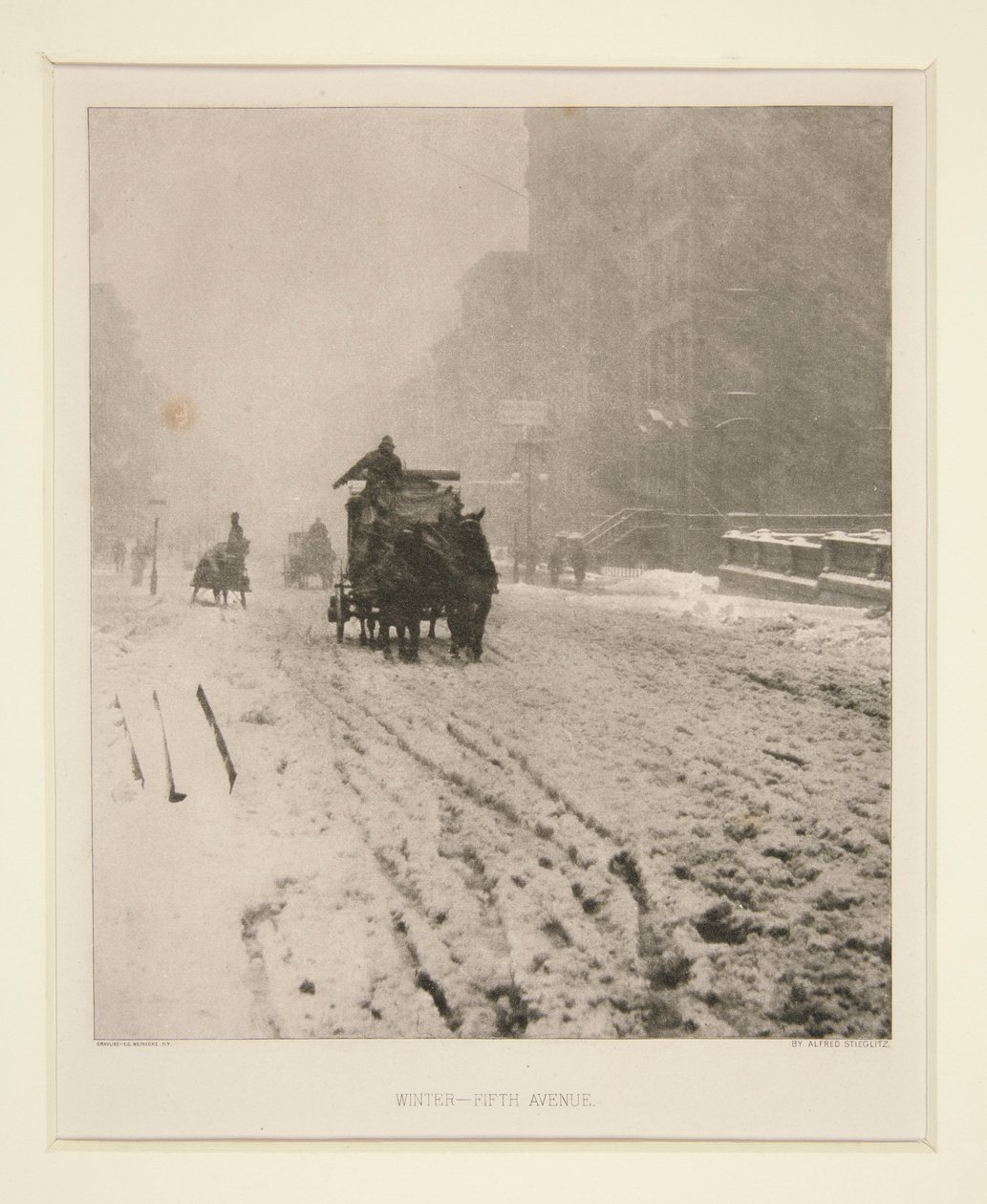 Winter - Fifth Avenue door Alfred Stieglitz