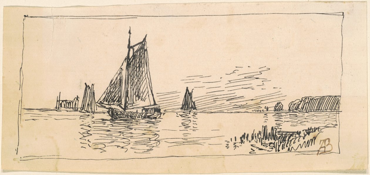 Schepen door Alfred Thompson Bricher