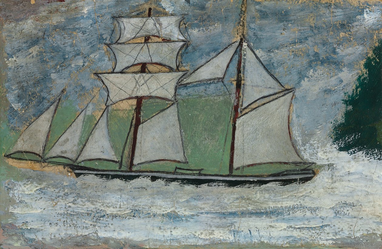 Een Zeilschip door Alfred Wallis