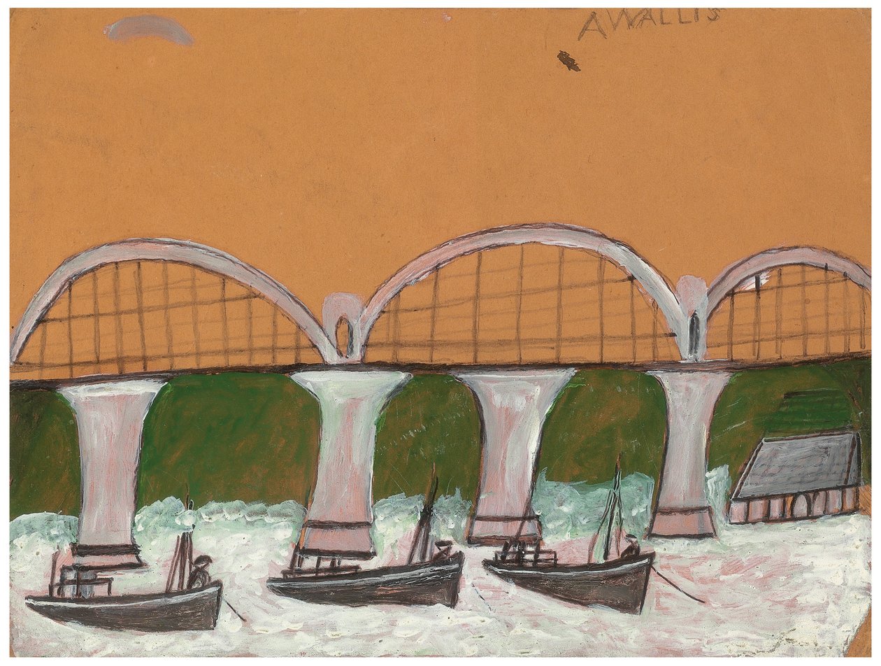 Saltash-brug door Alfred Wallis
