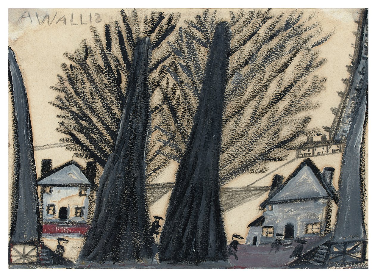 Twee bomen door Alfred Wallis