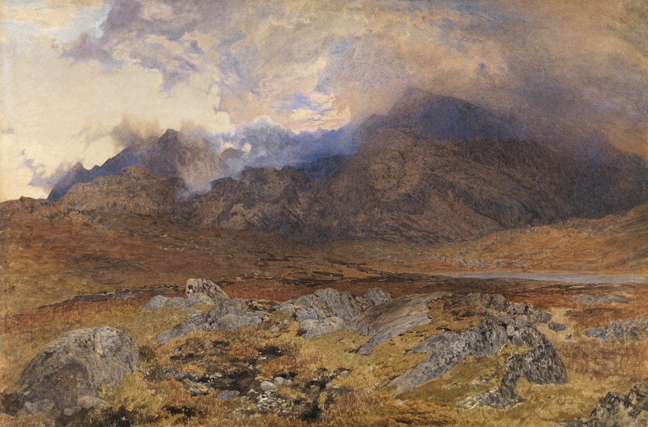 Snowdon na een April Hagelbui door Alfred William Hunt