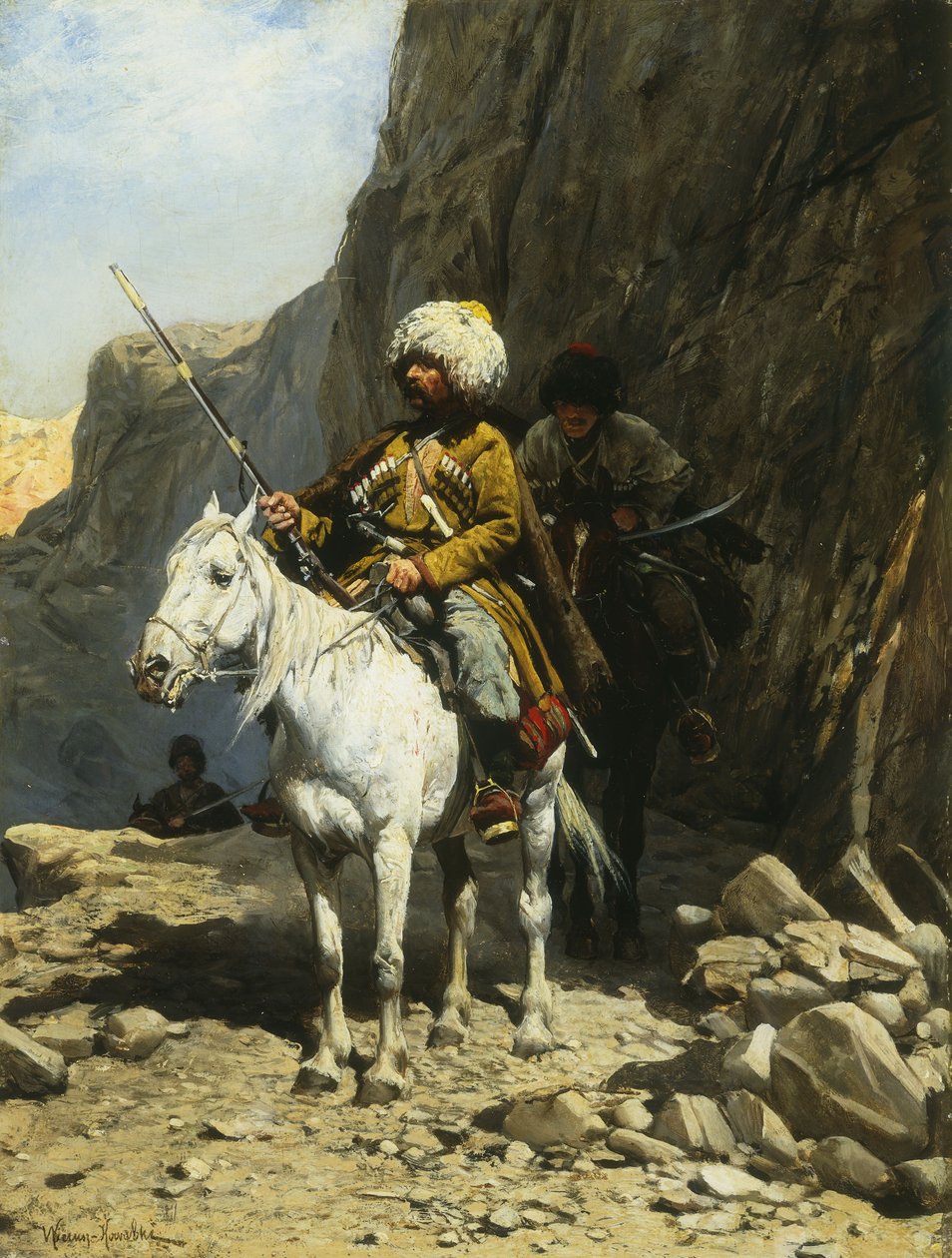 De Kozak door Alfred von Wierusz Kowalski