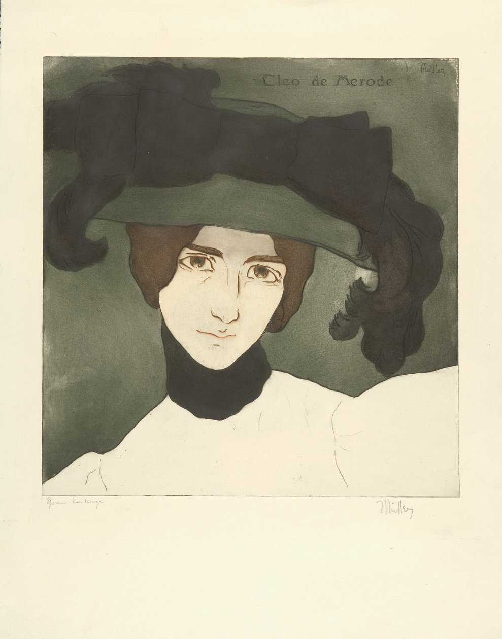 Cléo de Mérode door Alfredo Müller