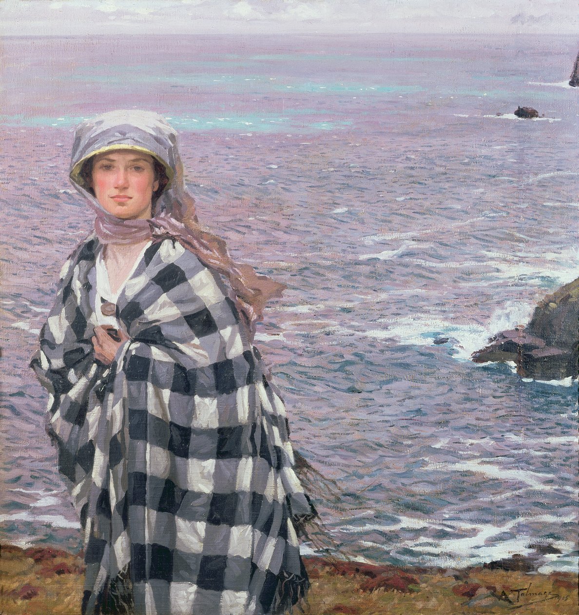 De Geruite Sjaal, 1915 door Algernon Mayow Talmage