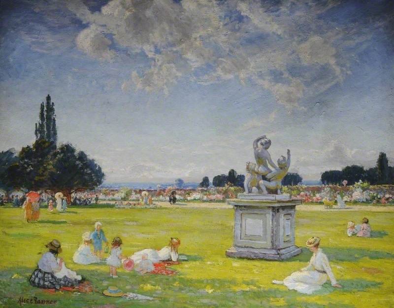 Zomer in Hampton Court door Alice Maud Fanner