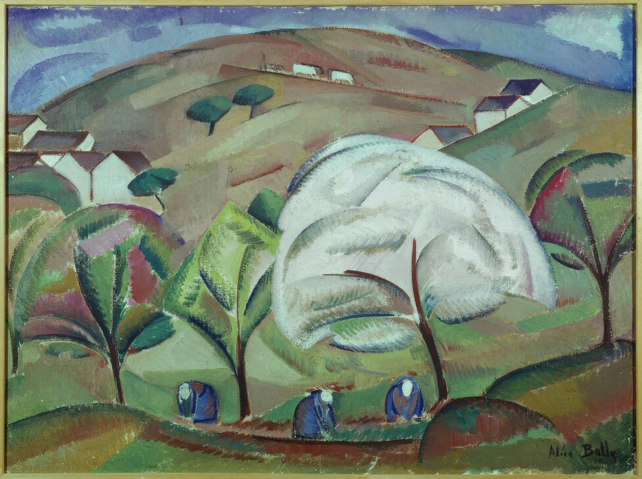Studie over de lente in Orsay door Alice Bailly