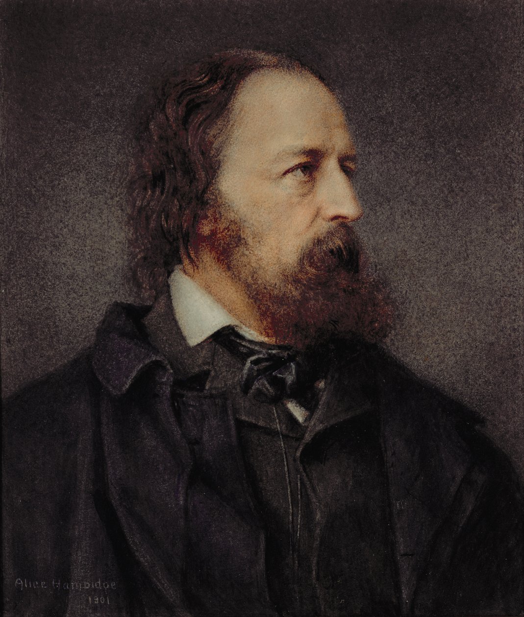Lord Alfred Tennyson (1809-92) door Alice Hambidge