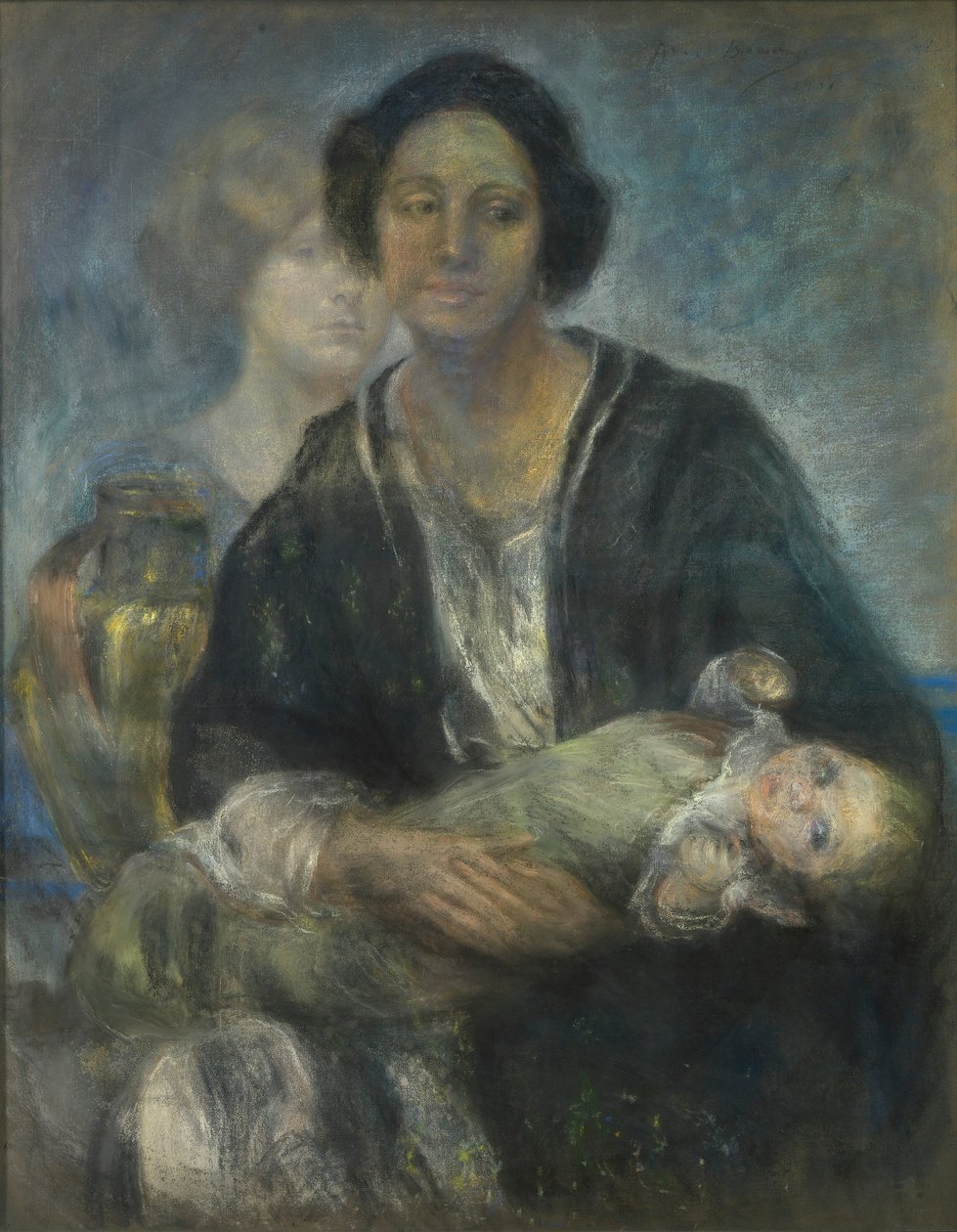 Italiaanse vrouw met kind door Alice Pike Barney