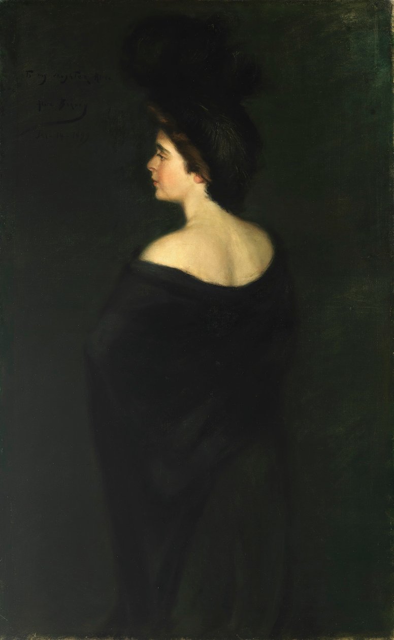 Laura in het zwart door Alice Pike Barney