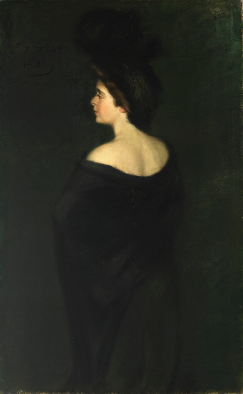 Laura in het zwart, 1899 door Alice Pike Barney