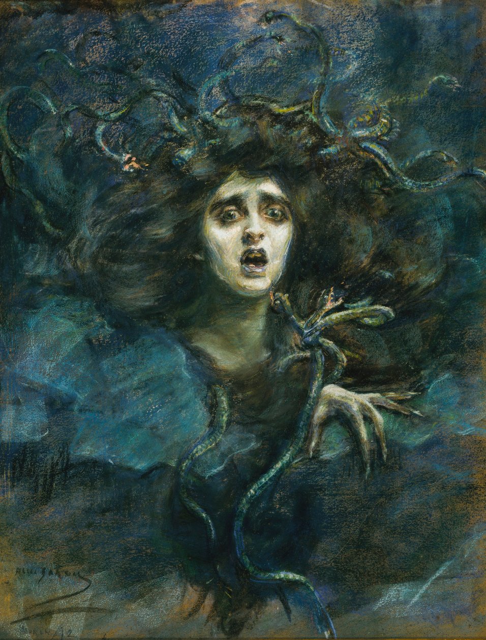 Medusa (Laura Dreyfus Barney) door Alice Pike Barney
