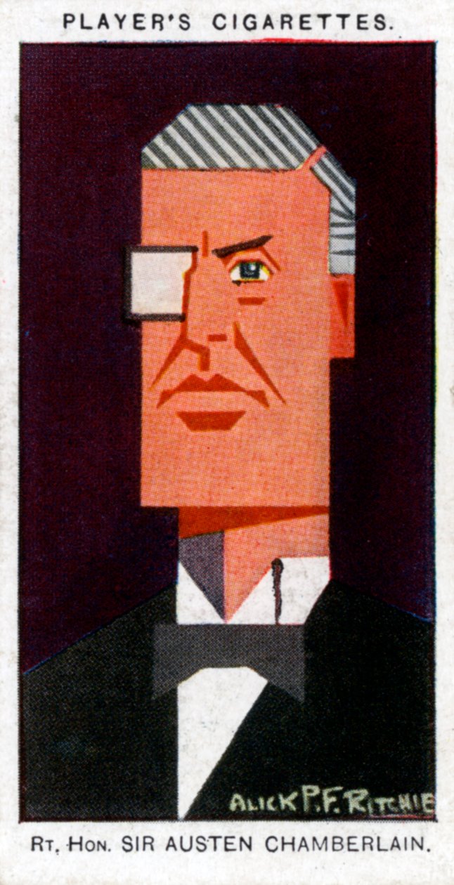 Austen Chamberlain, Britse politicus, 1926 door Alick P. F. Ritchie