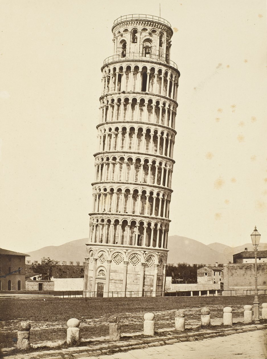 Campanile, Pisa, ca. 1850 door Fratelli Alinari