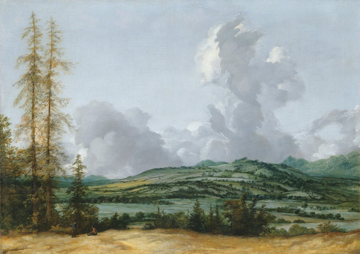 Heuvelachtig landschap door Allart van Everdingen