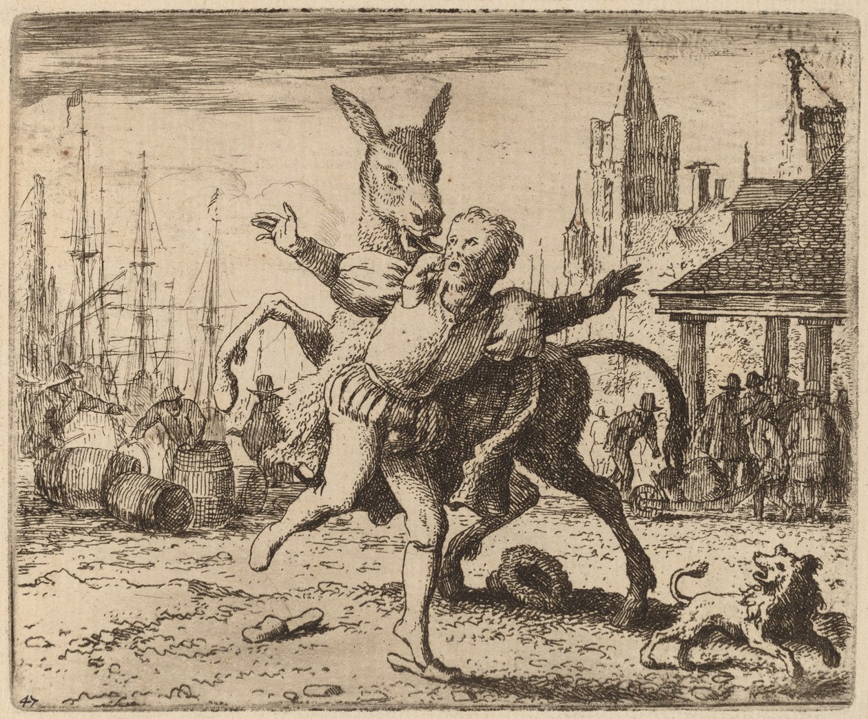 De ezel en de hond door Allart van Everdingen