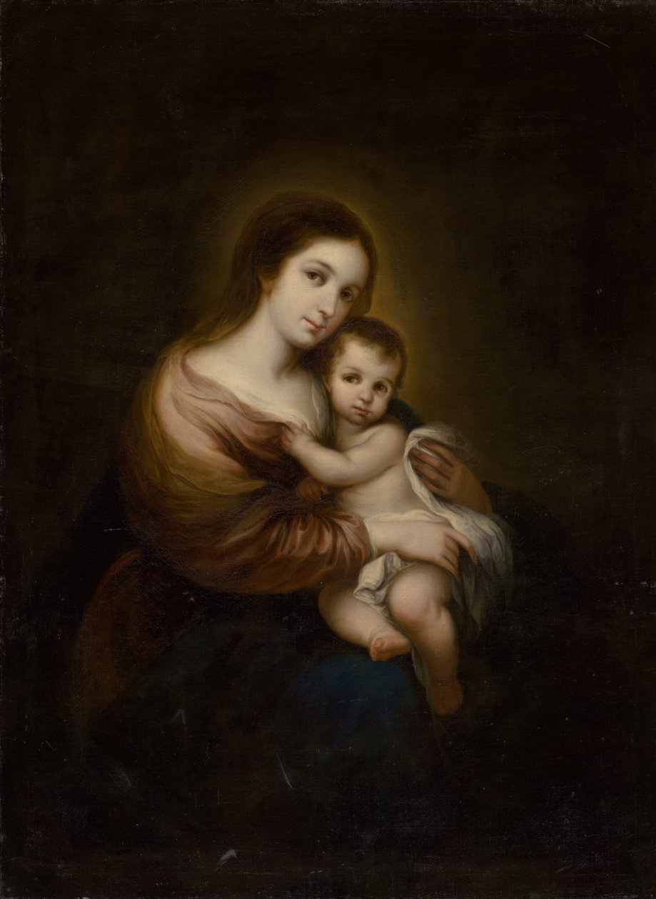 Madonna en kind door Alonso Miguel de Tovar