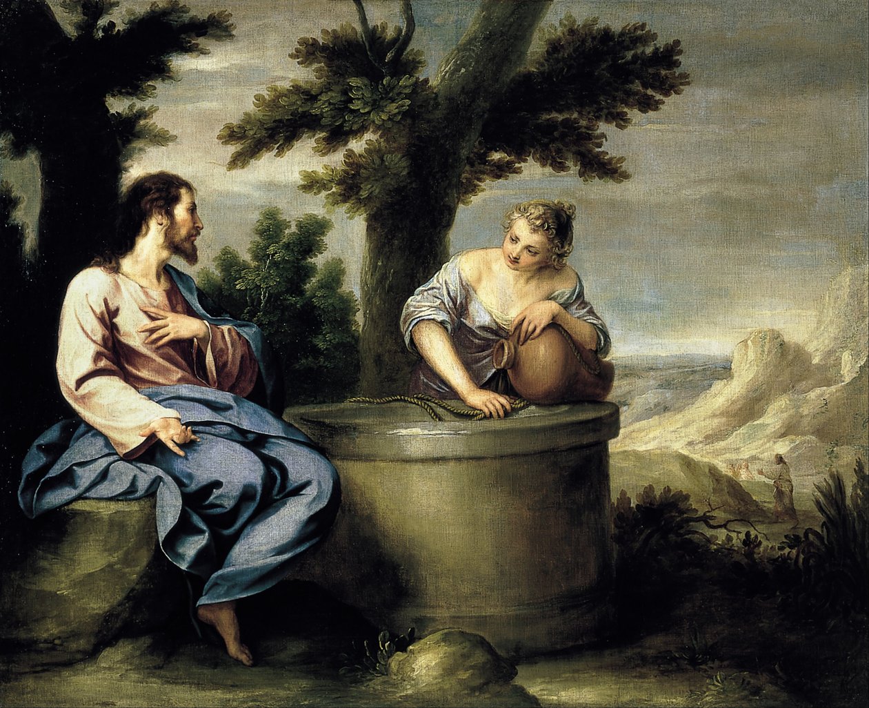 Christus en de Samaritaanse vrouw door Alonso Cano