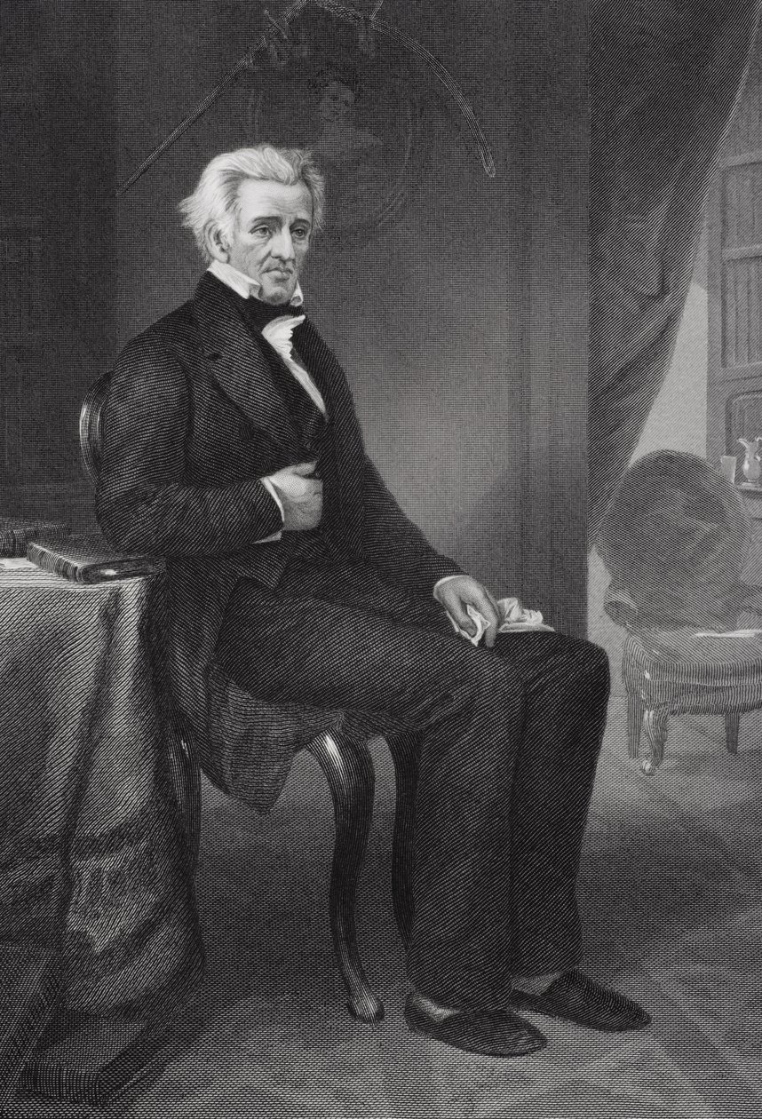 Andrew Jackson (1767-1845) 7e president van de Verenigde Staten door Alonzo Chappel