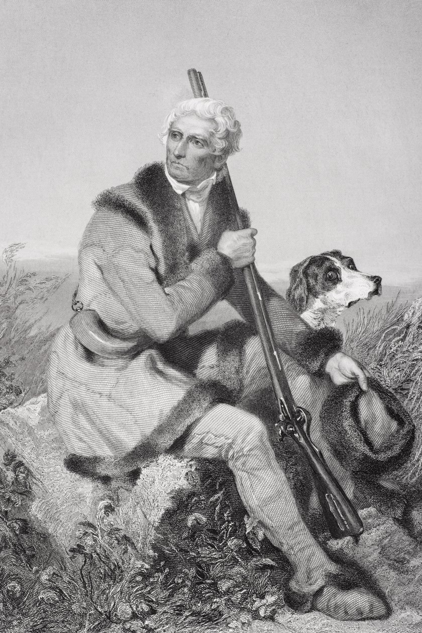 Portret van Daniel Boone door Alonzo Chappel