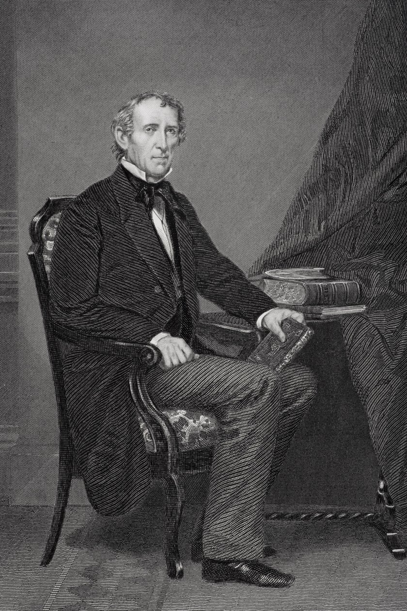 Portret van John Tyler (1790-1862) door Alonzo Chappel
