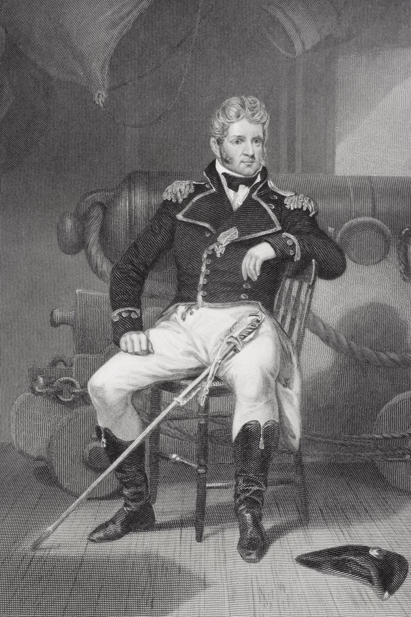 Portret van Thomas Macdonough (1783-1825) door Alonzo Chappel