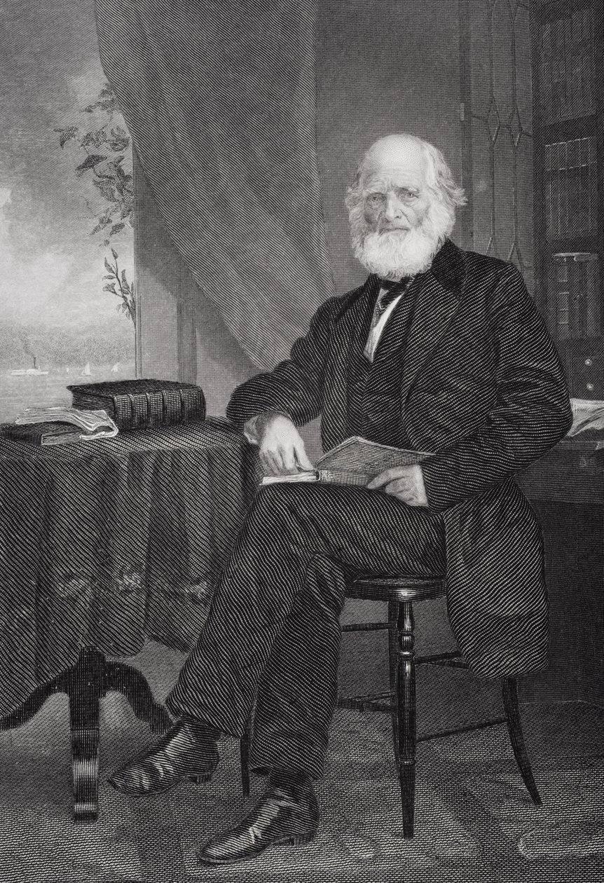 William Cullen Bryant (1794-1878) door Alonzo Chappel