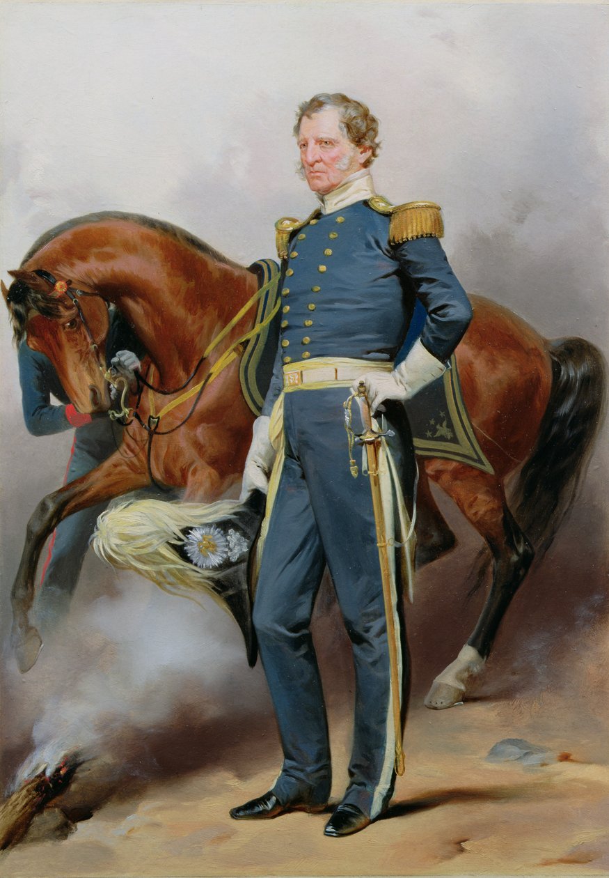 Winfield Scott (1786-1866), ca. 1850 door Alonzo Chappel