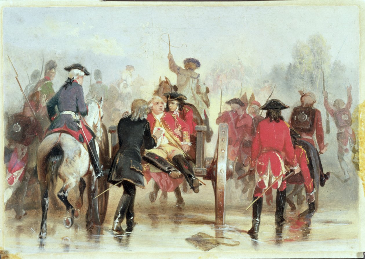 Braddocks Terugtocht op 9 juli 1755 door Alonzo Chappel