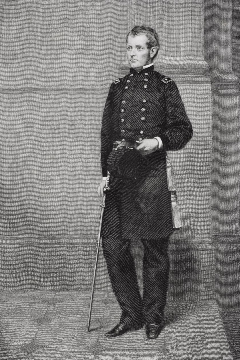 Portret van Joseph Hooker (1814-79) door Alonzo Chappel