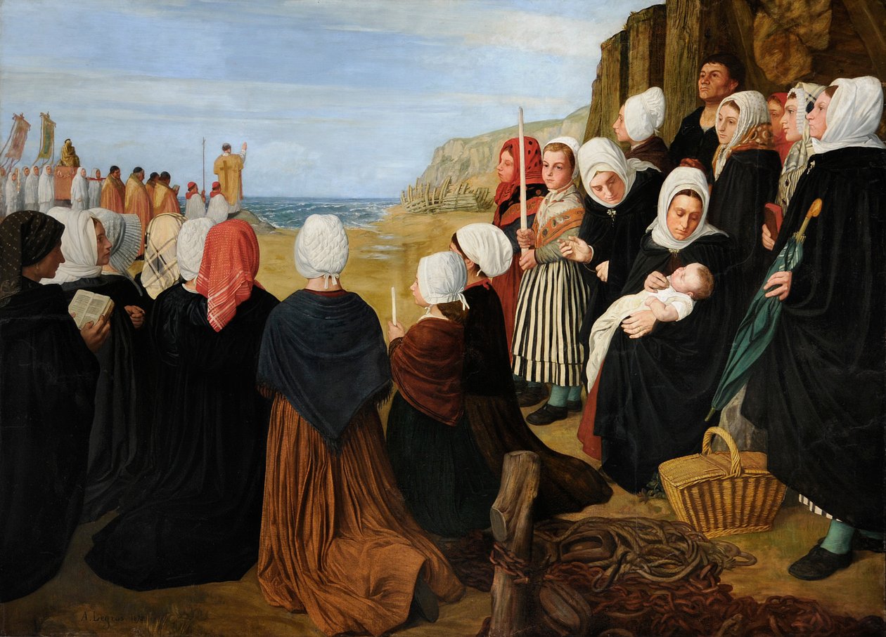 Zegen van de zee door Alphonse Legros
