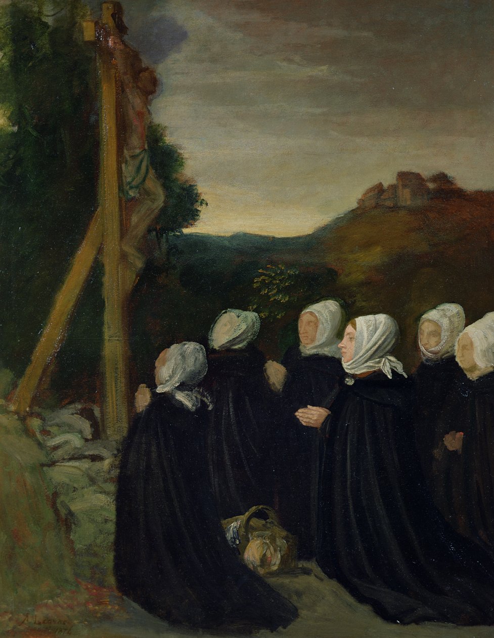 Calvarie, 1874 door Alphonse Legros