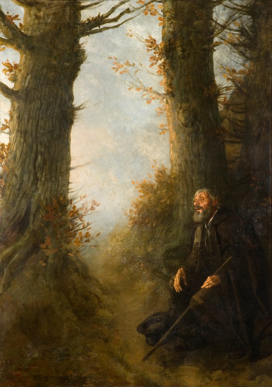 Vermoeide zwerver, 1878 door Alphonse Legros