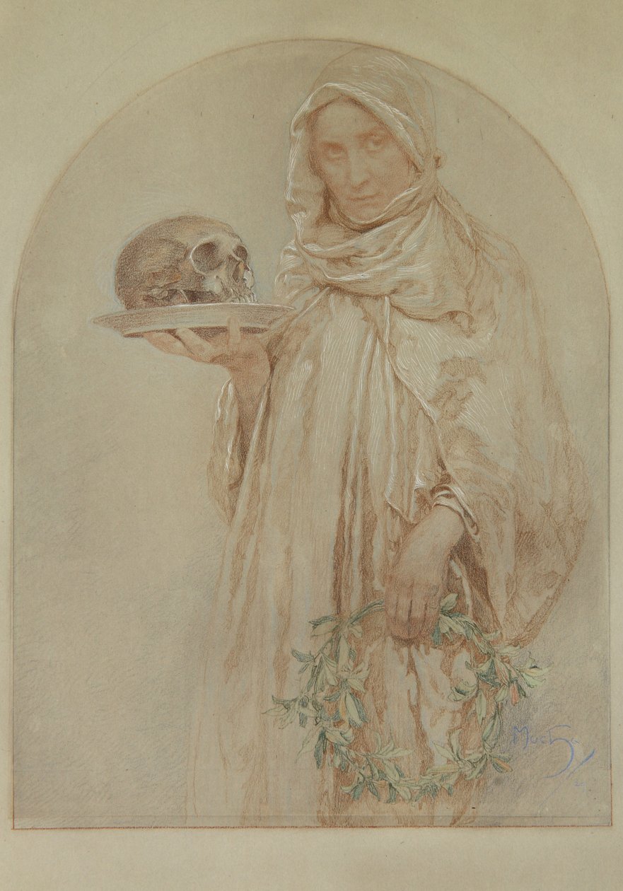 De Schedel, 1929 door Alphonse Mucha