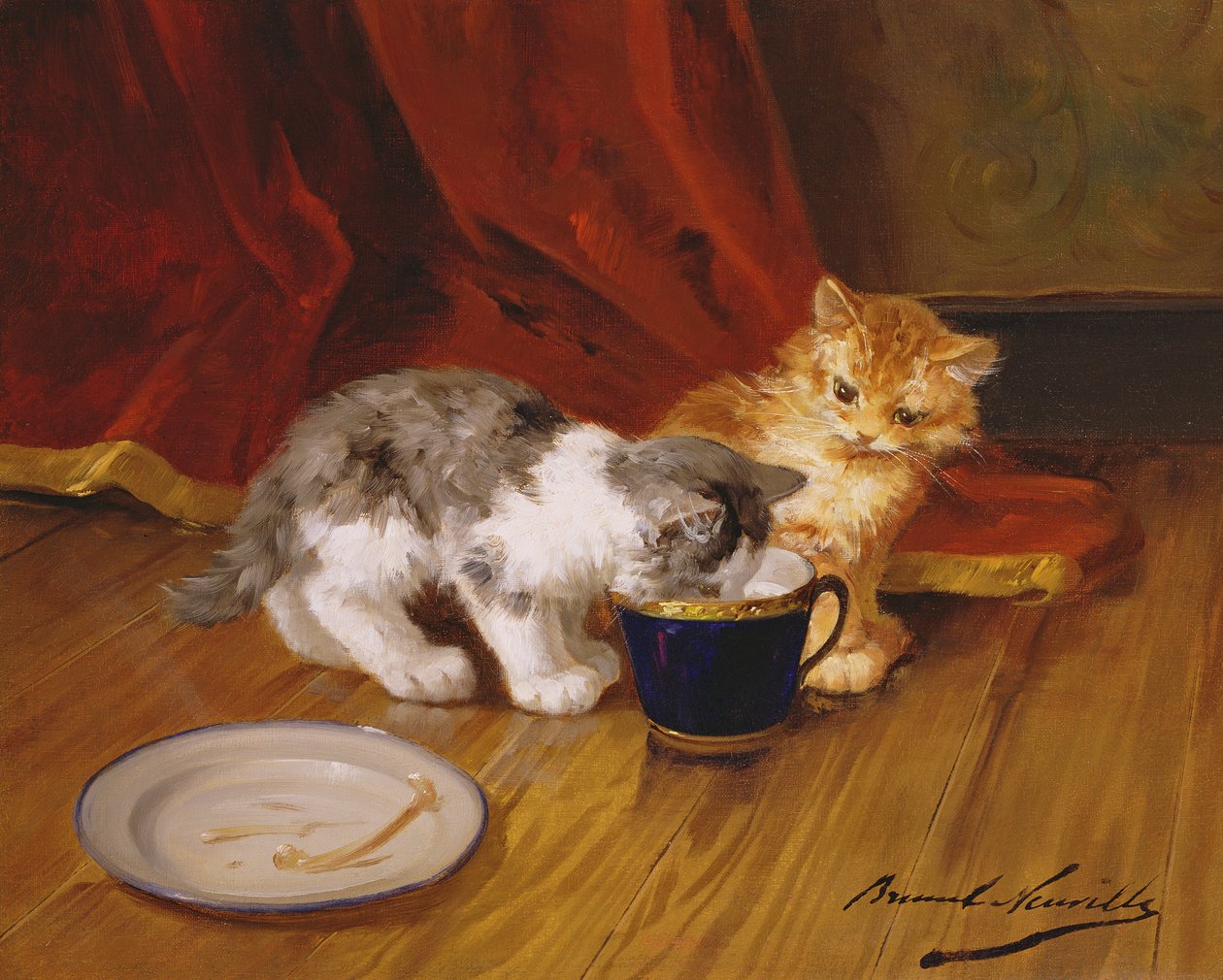 Theetijd door Alphonse Marie de Neuville