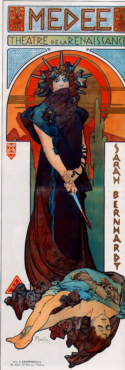Medea door Alphonse Mucha