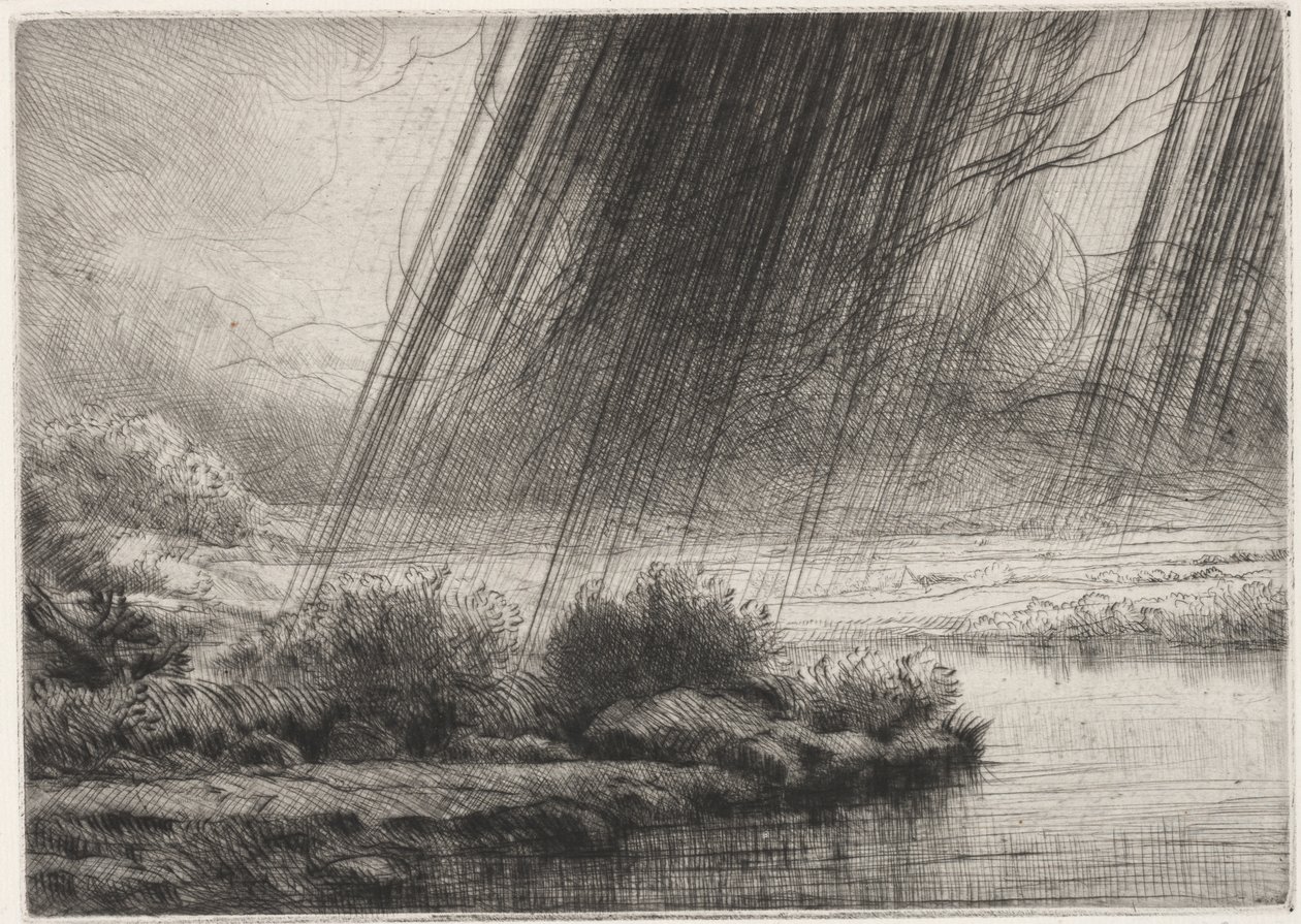 Een Storm door Alphonse Legros