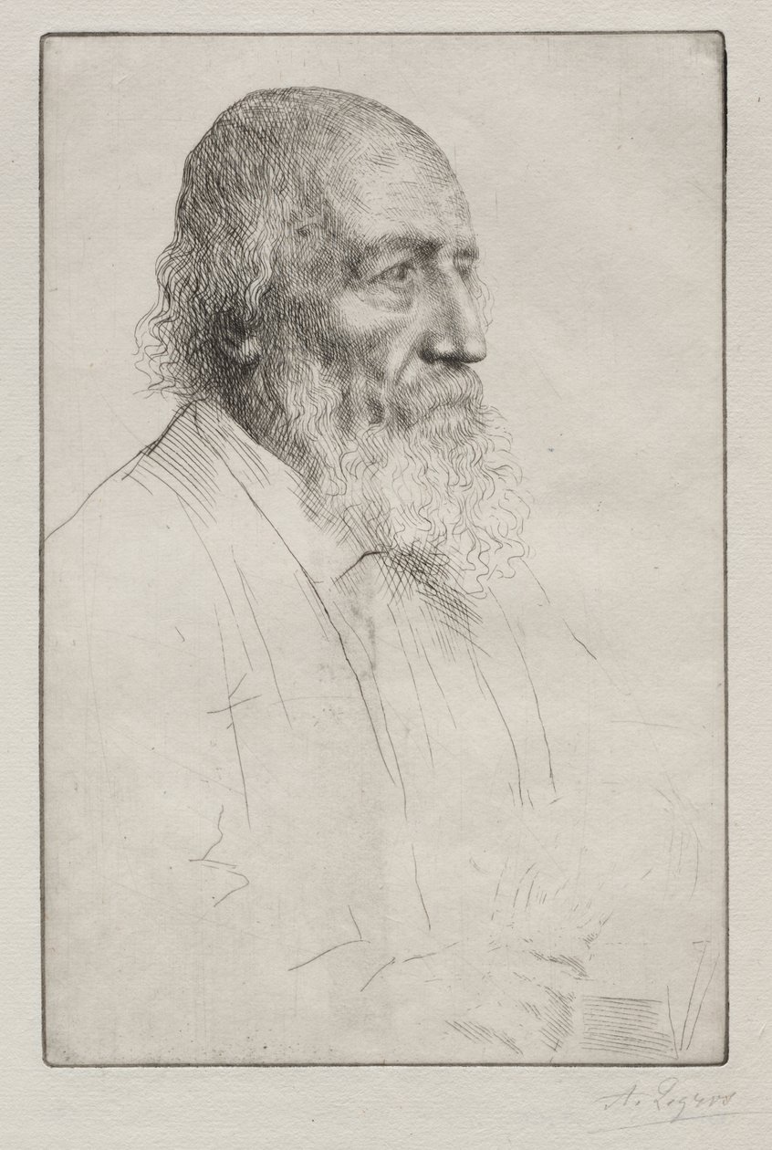 Alfred Lord Tennyson door Alphonse Legros