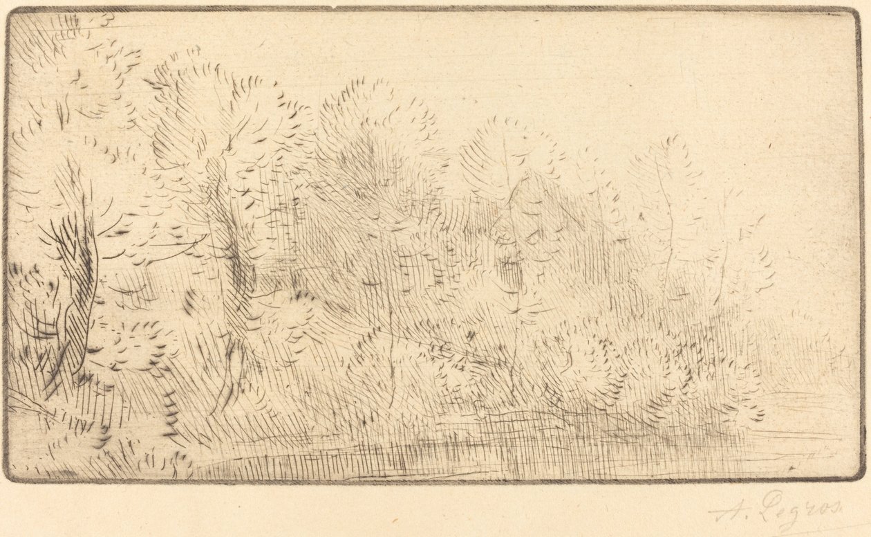 Langs de rivier door Alphonse Legros